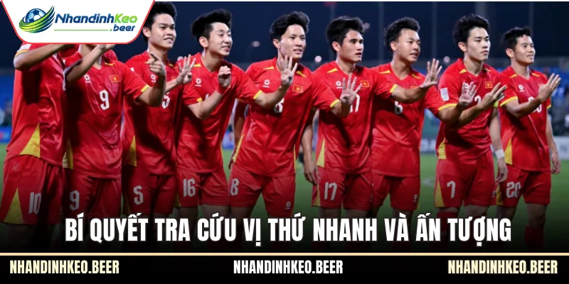 Bí quyết tra cứu vị thứ nhanh và ấn tượng